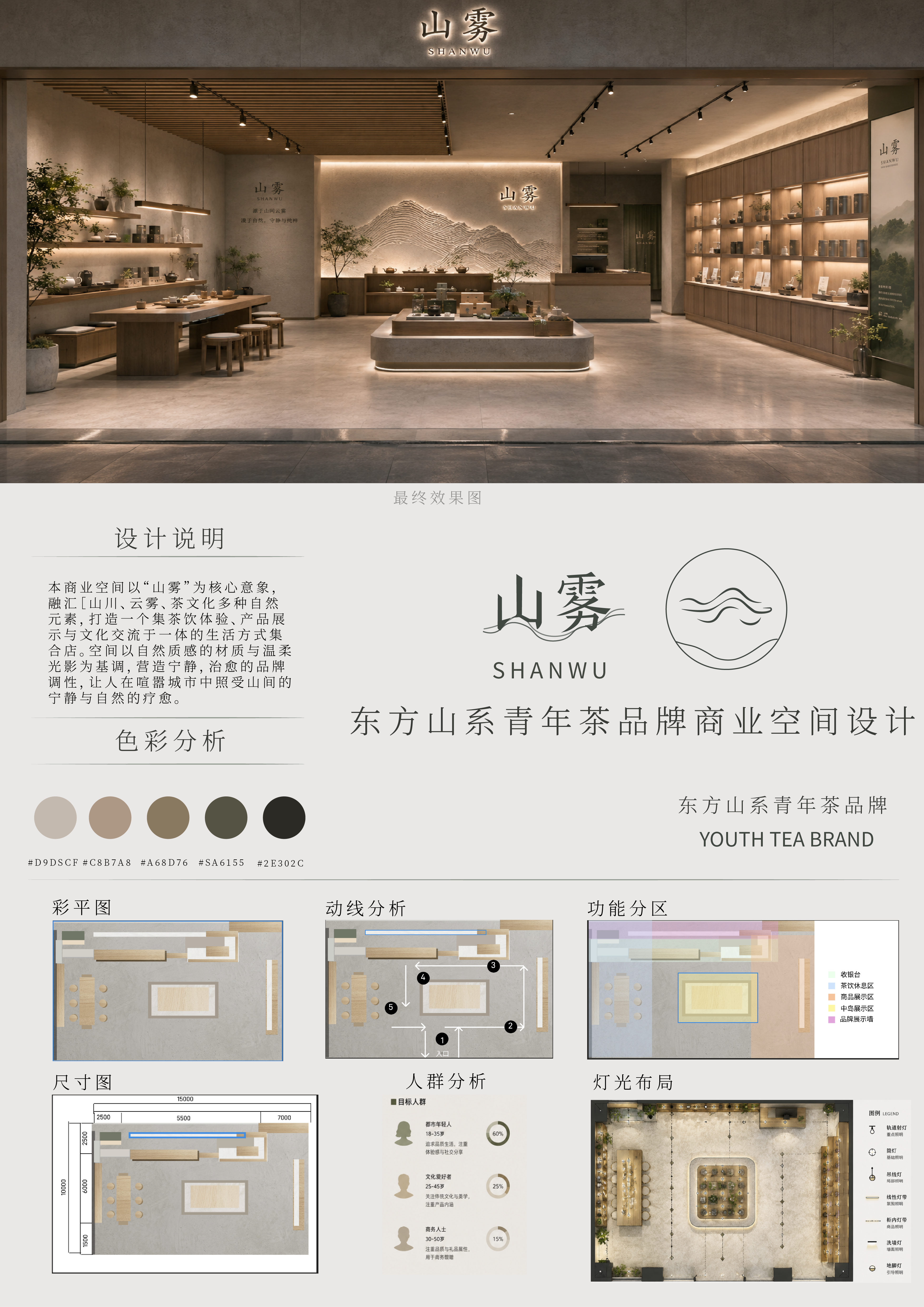 山雾商业空间展板