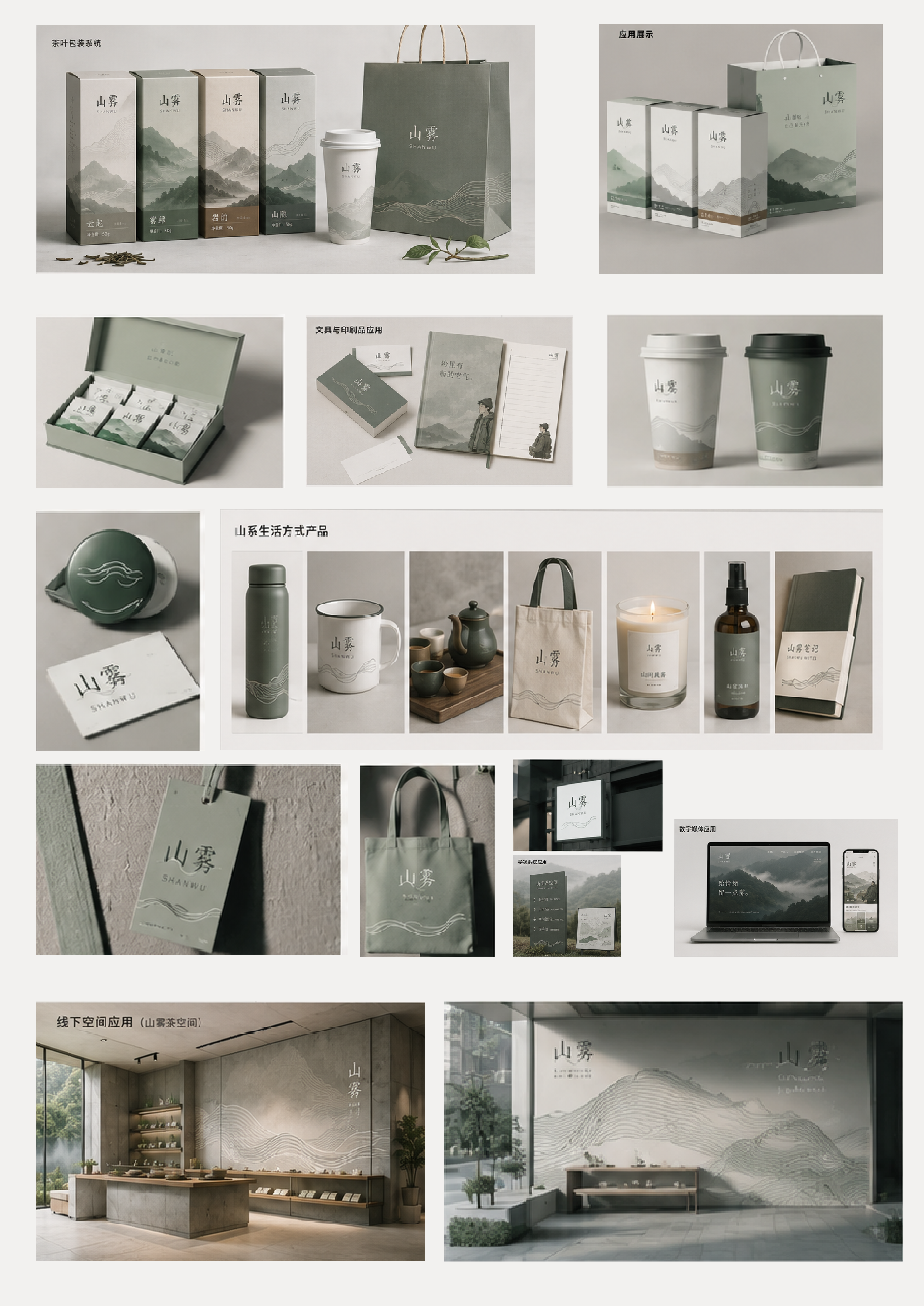 山雾品牌与包装系统展板