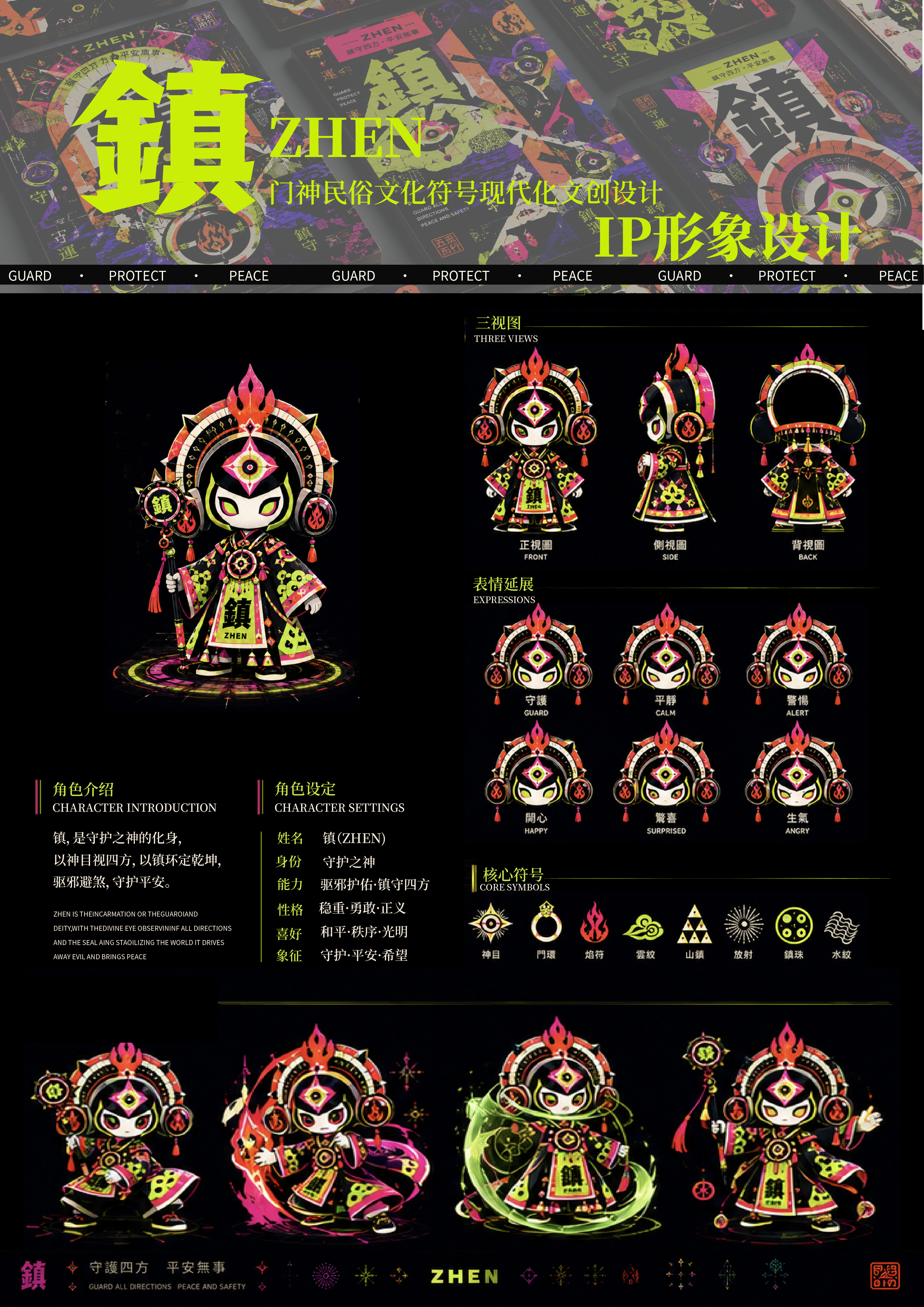 镇 IP 角色展板